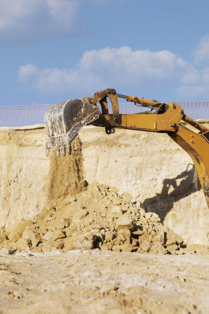 Site preparation and excavation - life cycle of construction project