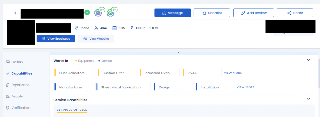 top applications of sheet metal fabrication vendor profile 1