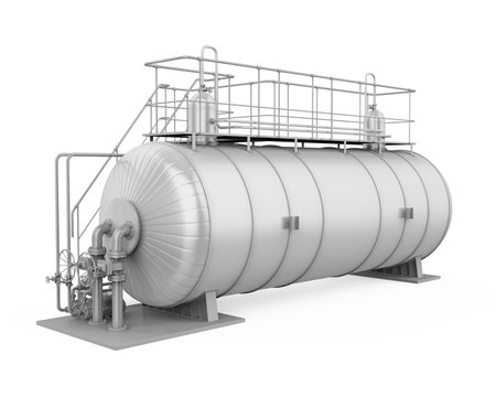 Horizontal pressure vessel - type of pressure vessels.